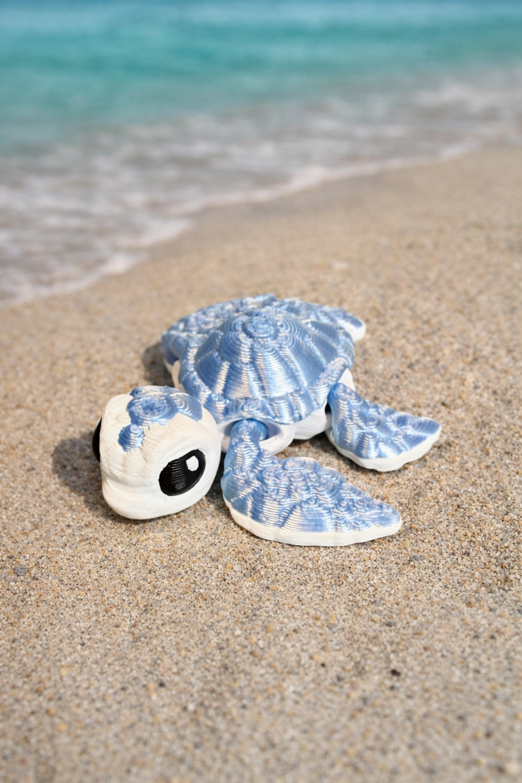 Mehrfarbige Wackel-Schildkröte | Süßer Hatchling | Fidget Toy | Bewegliche Schildkröte | ASMR Fidget